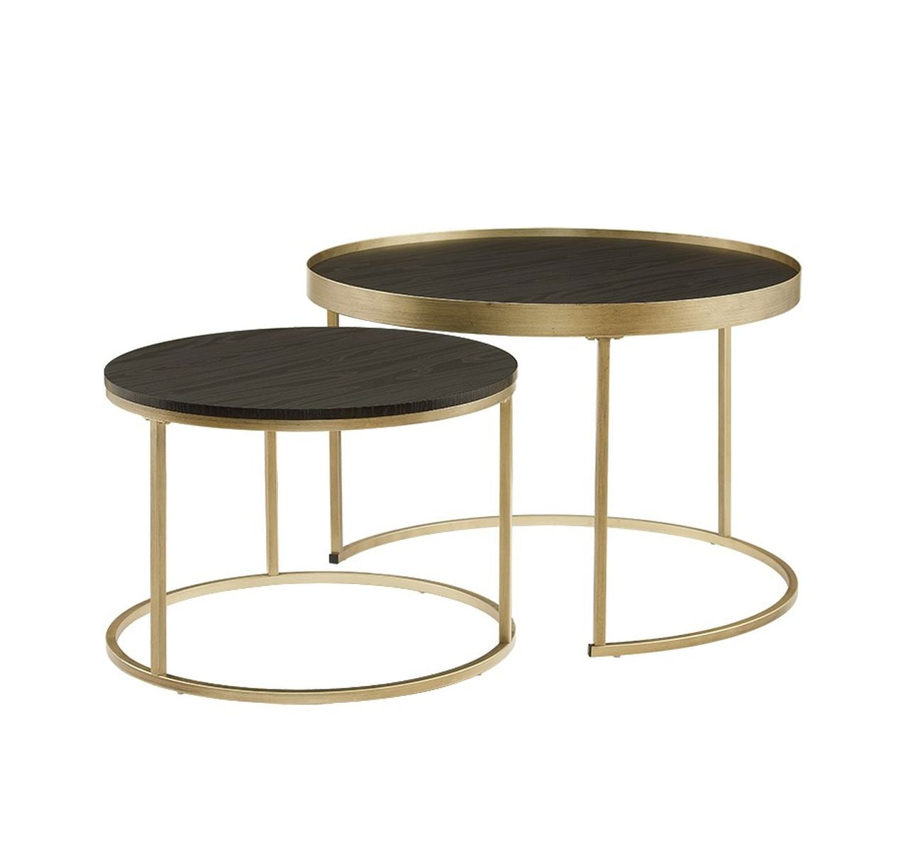 Criterion Nest Coffee Table Black - Brushed Gold - Wholesales Supply