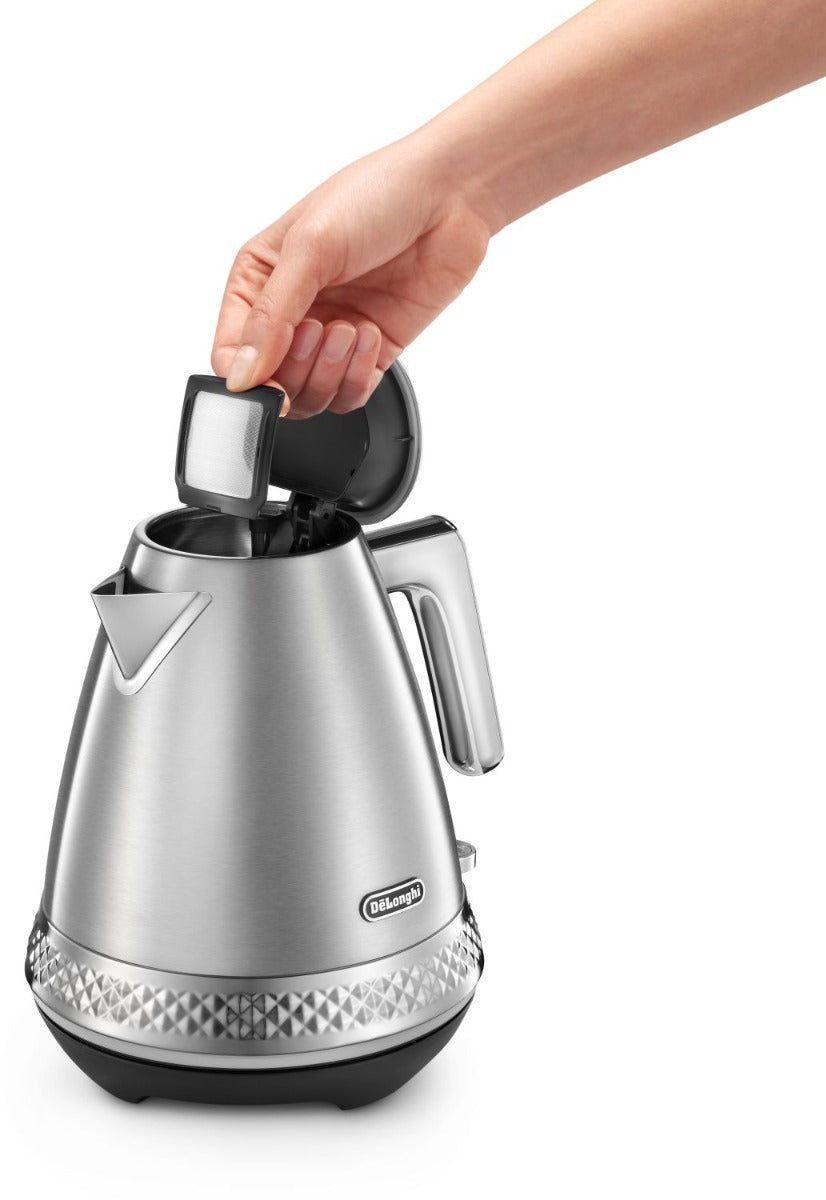 Delonghi - Diadema 1.7L Kettle - Stainless Steel - Wholesales Supply