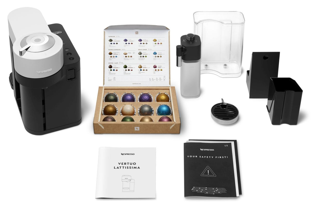 Delonghi - Nespresso Vertuo Lattissima Coffee Machine - White - Wholesales Supply