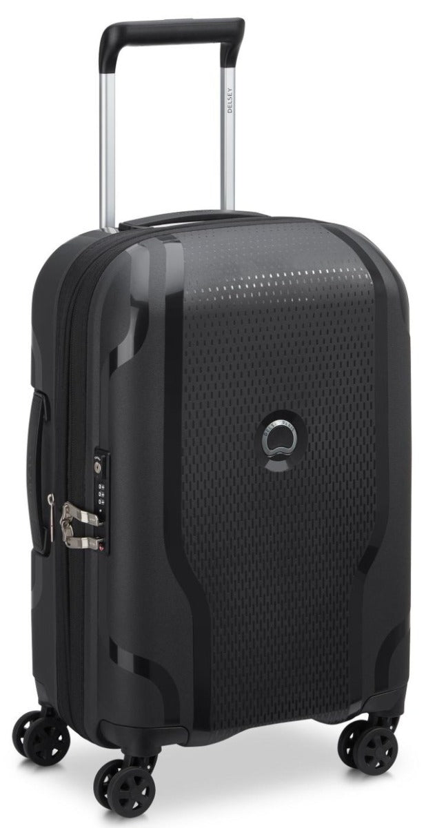 Delsey - 55cm Clavel Val Trolley Cabin Ex 4Dr - Black - Wholesales Supply