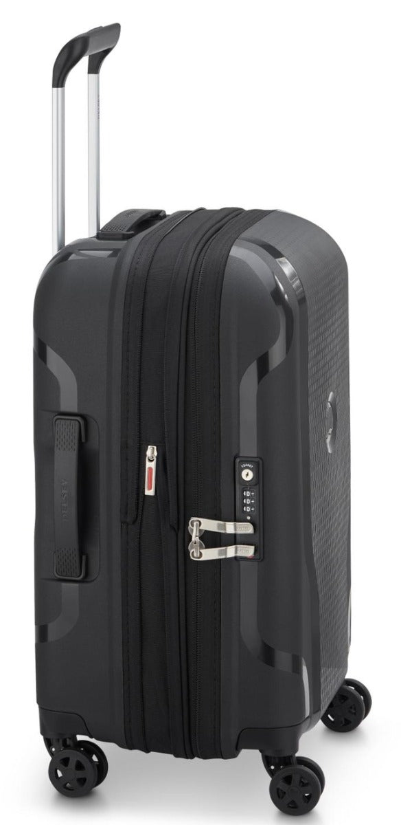 Delsey - 55cm Clavel Val Trolley Cabin Ex 4Dr - Black - Wholesales Supply