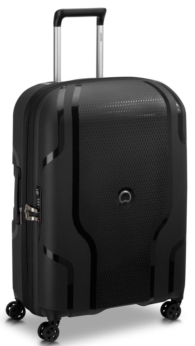 Delsey - 71cm Clavel Valise Trolley Ext 4Dr - Black - Wholesales Supply