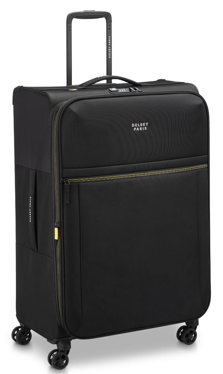 Delsey - 78cm Brochant 3 Va Trolley Ex 4Dr - Black - Wholesales Supply