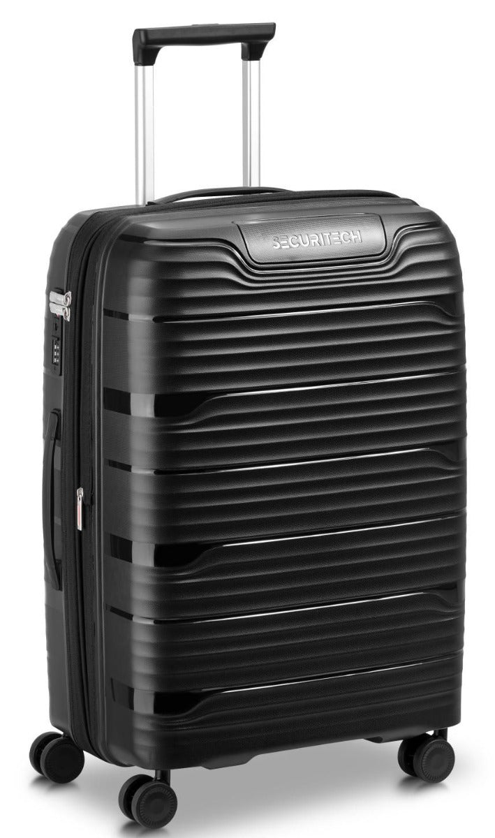 Delsey - SECURITECH 66cm Dune Val Trolley Ext 4Dr - Black - Wholesales Supply