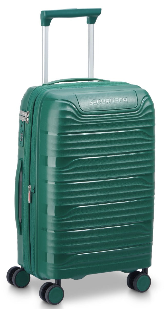 Delsey - SECURITECH 55cm Dune Val Trolley Cabin Ext 4Dr - Green - Wholesales Supply