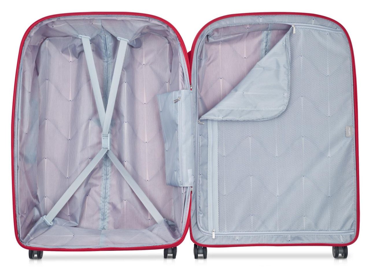 Delsey - 76cm Clavel Valise Trolley Ext 4Dr - Magenta - Wholesales Supply