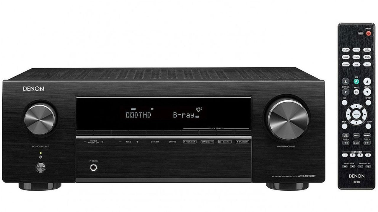 Denon 70W 5CH 4K Ultra HD AV Receiver with Bluetooth - Black - Wholesales Supply