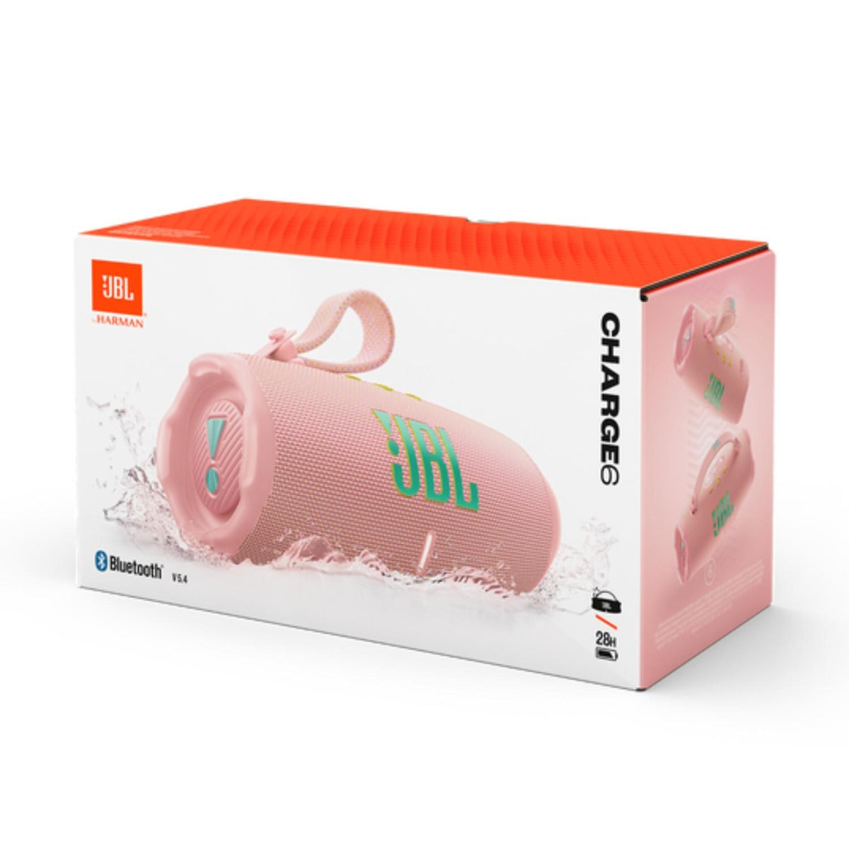 JBL - Charge 6 Bluetooth Speaker w Strap - Pink - Wholesales Supply
