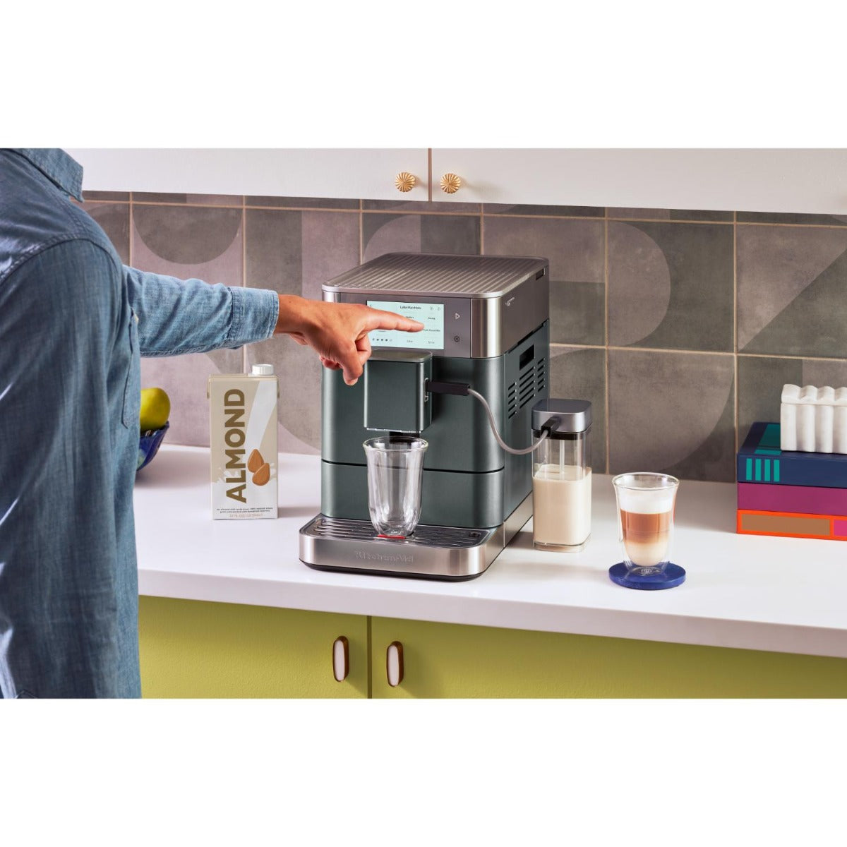 KitchenAid - KF8 Fully Automatic Espresso Machine - Juniper - Wholesales Supply