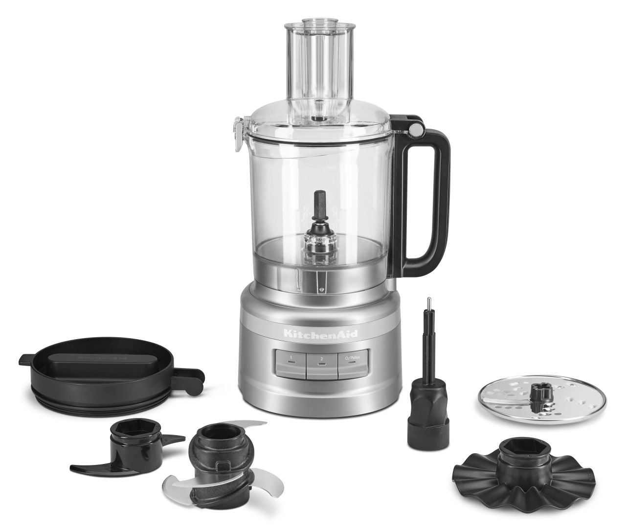 KitchenAid - 9 Cup/2.1L Food Processor - Contour Silver - Wholesales Supply