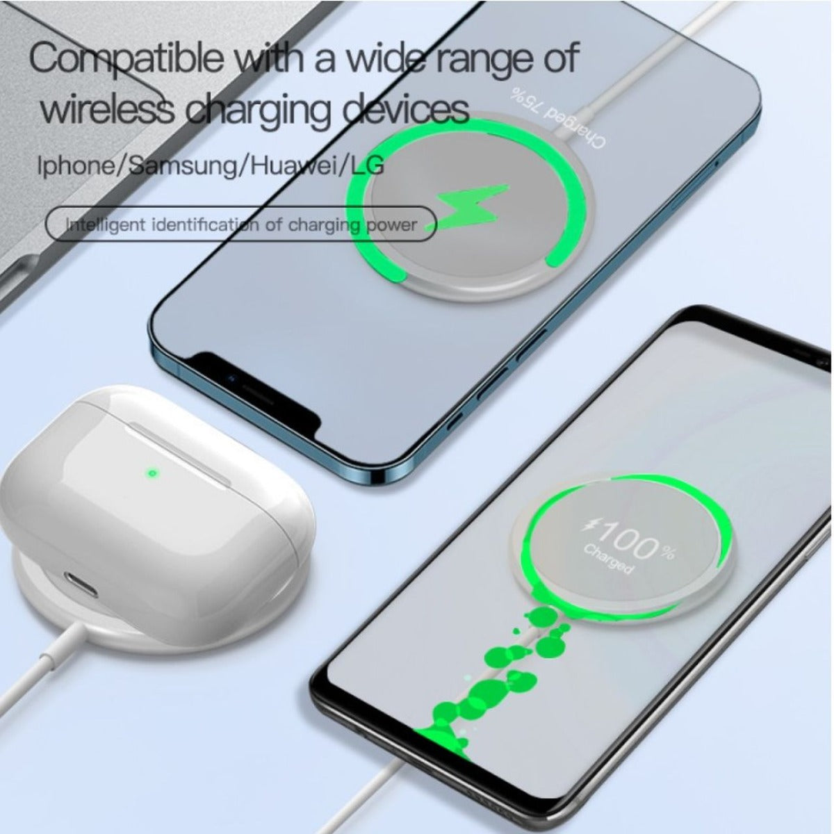 Laser ChargeCore Magnetic Wireless Charging Pad - Wholesales Supply