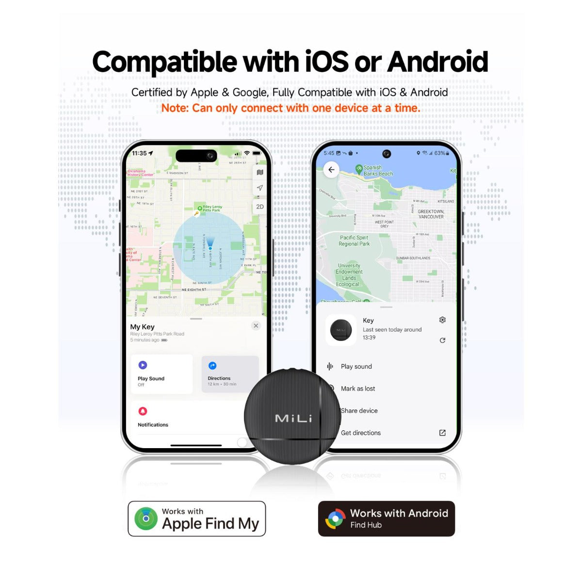 Mili - LiTag Dual-system Lanyard Black - 4 Pack - Wholesales Supply