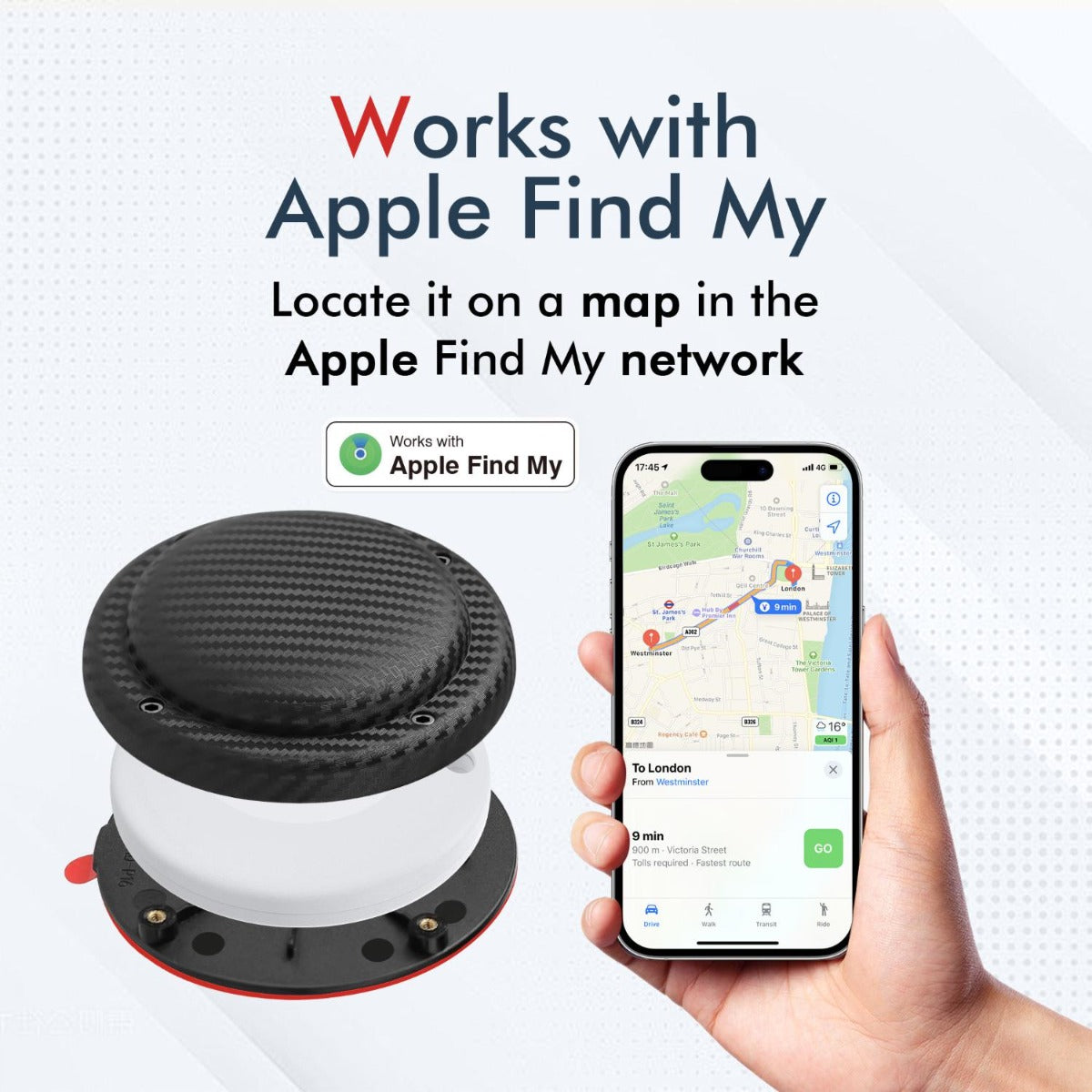 Mili - MiTag SkiFinder - Black - Wholesales Supply