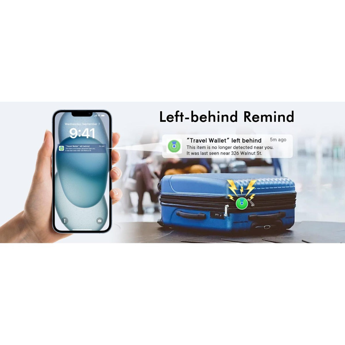 Mili - MiTag Travel Wallet - Black - Wholesales Supply