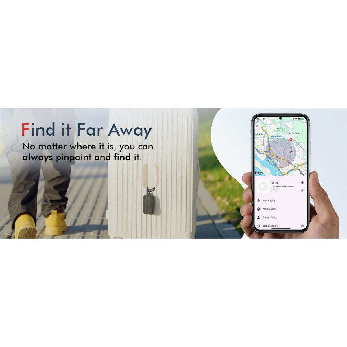 Mili - MiTag with Luggage Tag - Black - Wholesales Supply