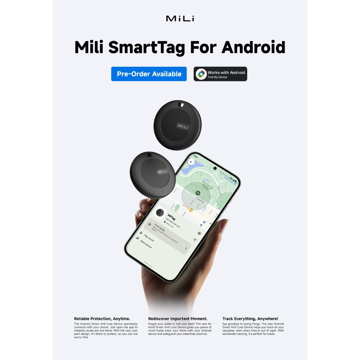 Mili - MiBell Anti Loss Bicycle Bell with Tracker - Wholesales Supply