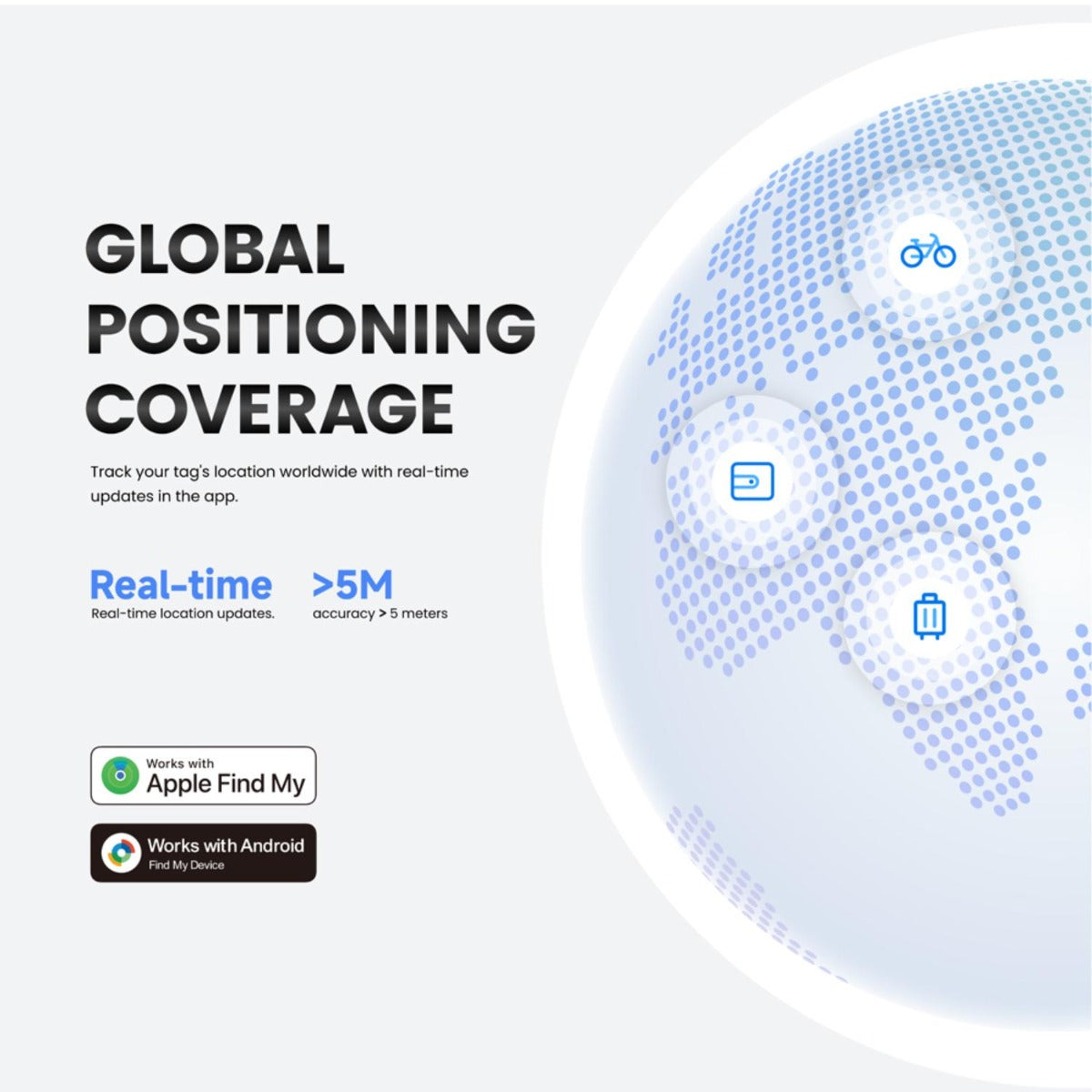 Mili - MiTag Duo Keyring White - 4 Pack - Wholesales Supply