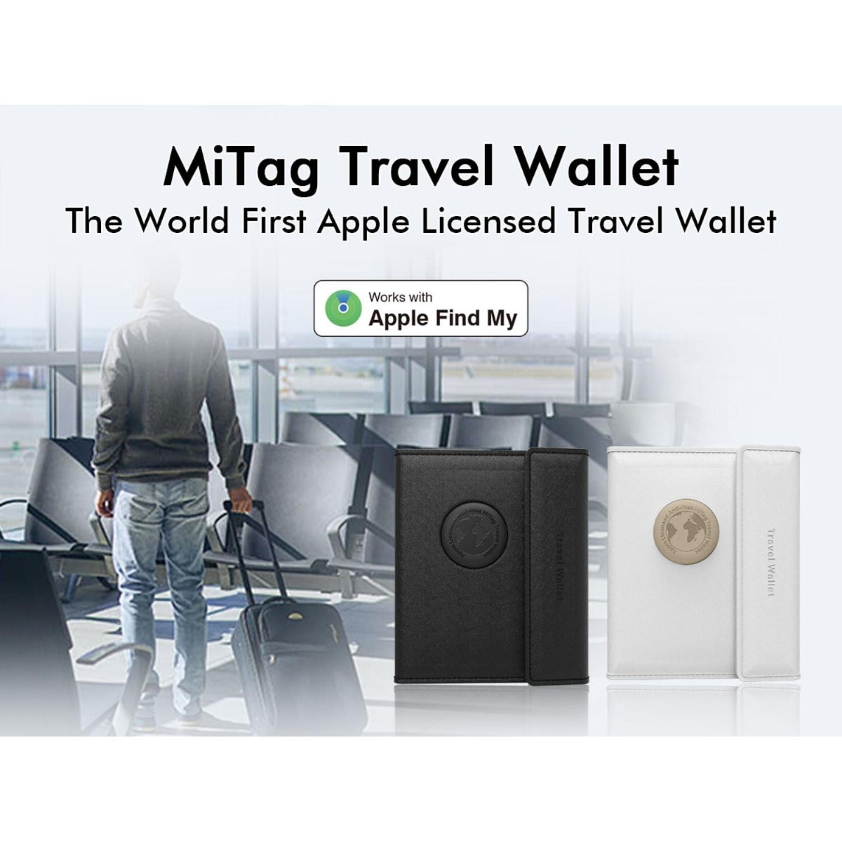 Mili - MiTag Travel Wallet - White - Wholesales Supply