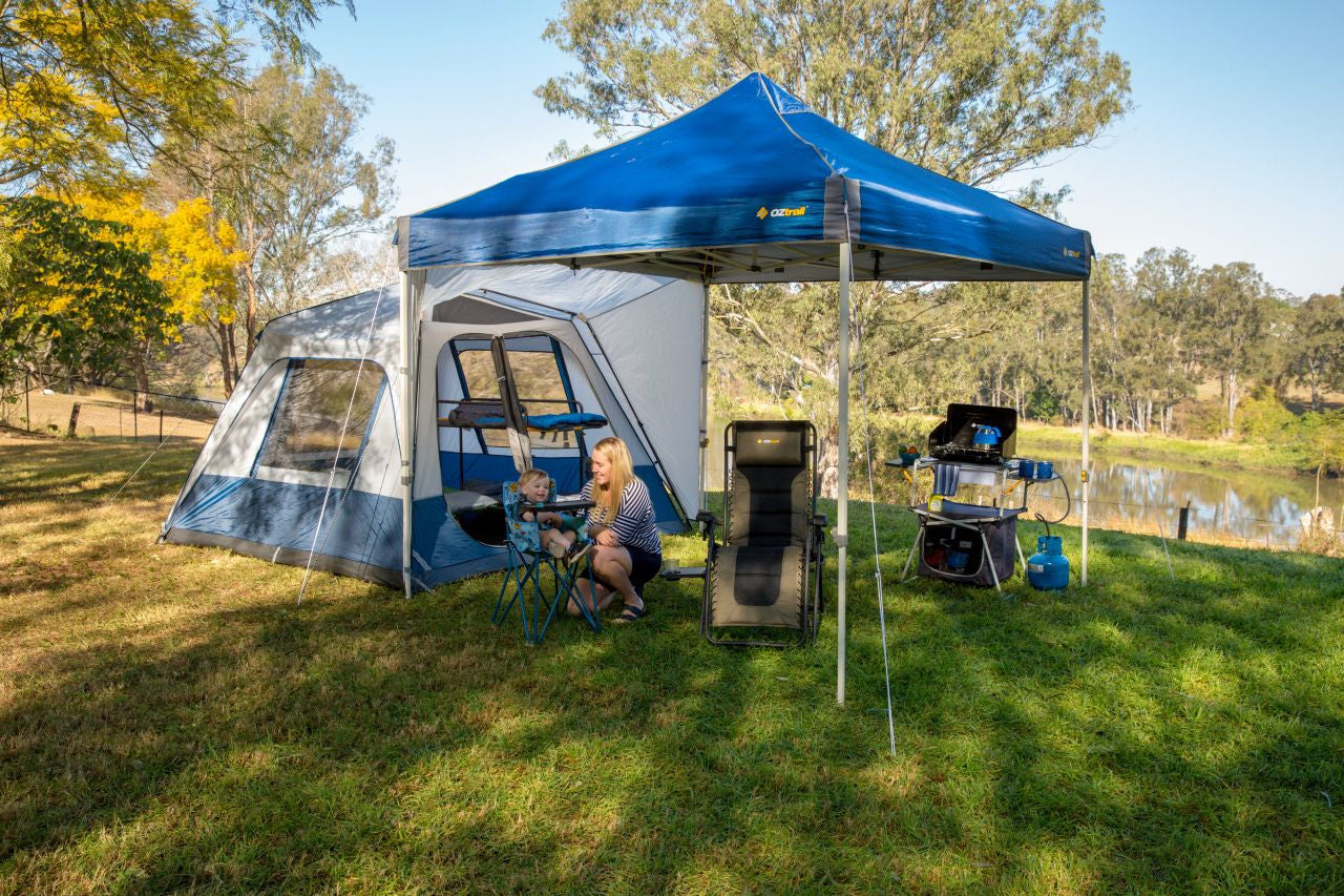 Oztrail - Deluxe 3.0 Gazebo - Blue - Wholesales Supply