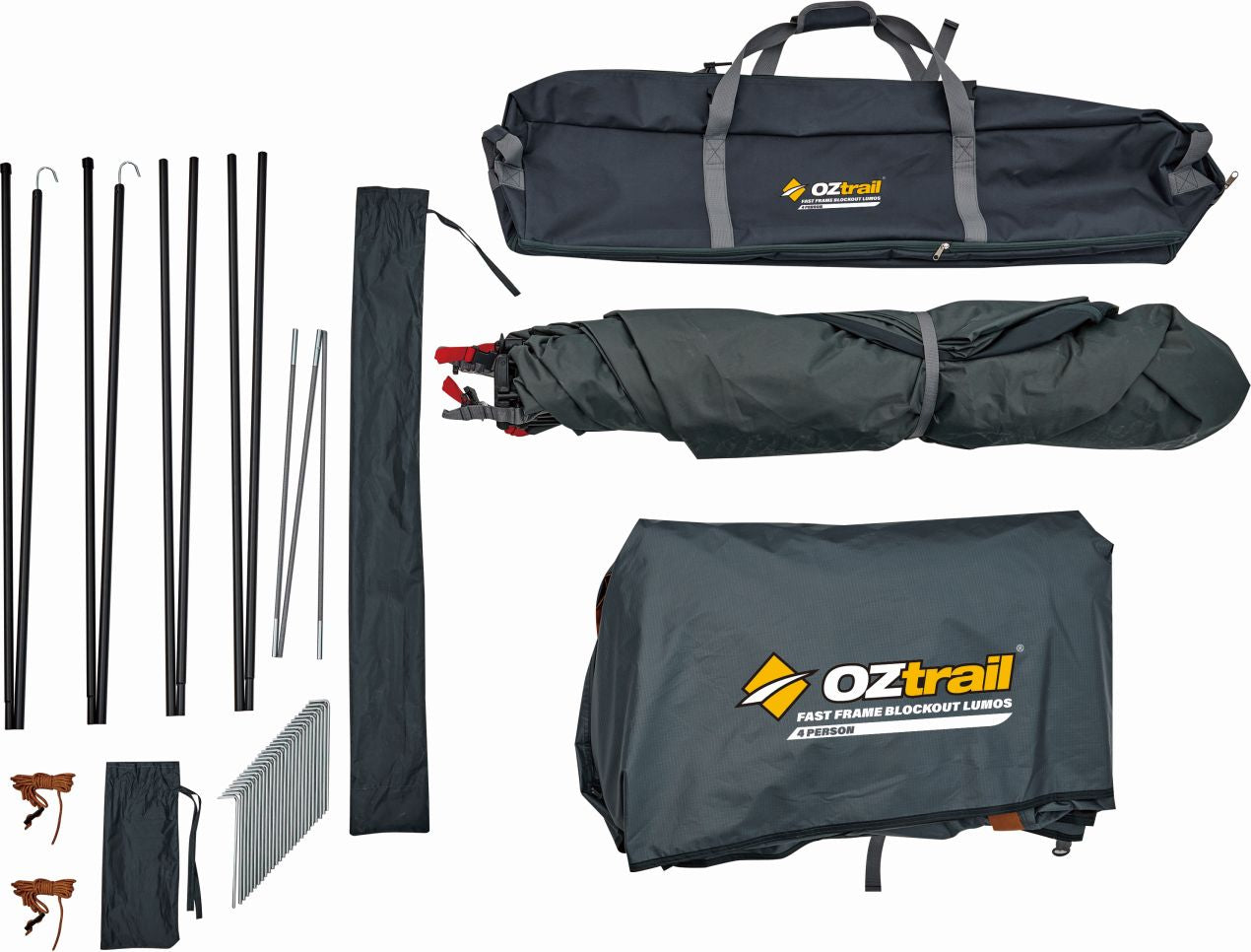 Oztrail - Fast Frame BlockOut Lumos Tent 4 Person - Wholesales Supply