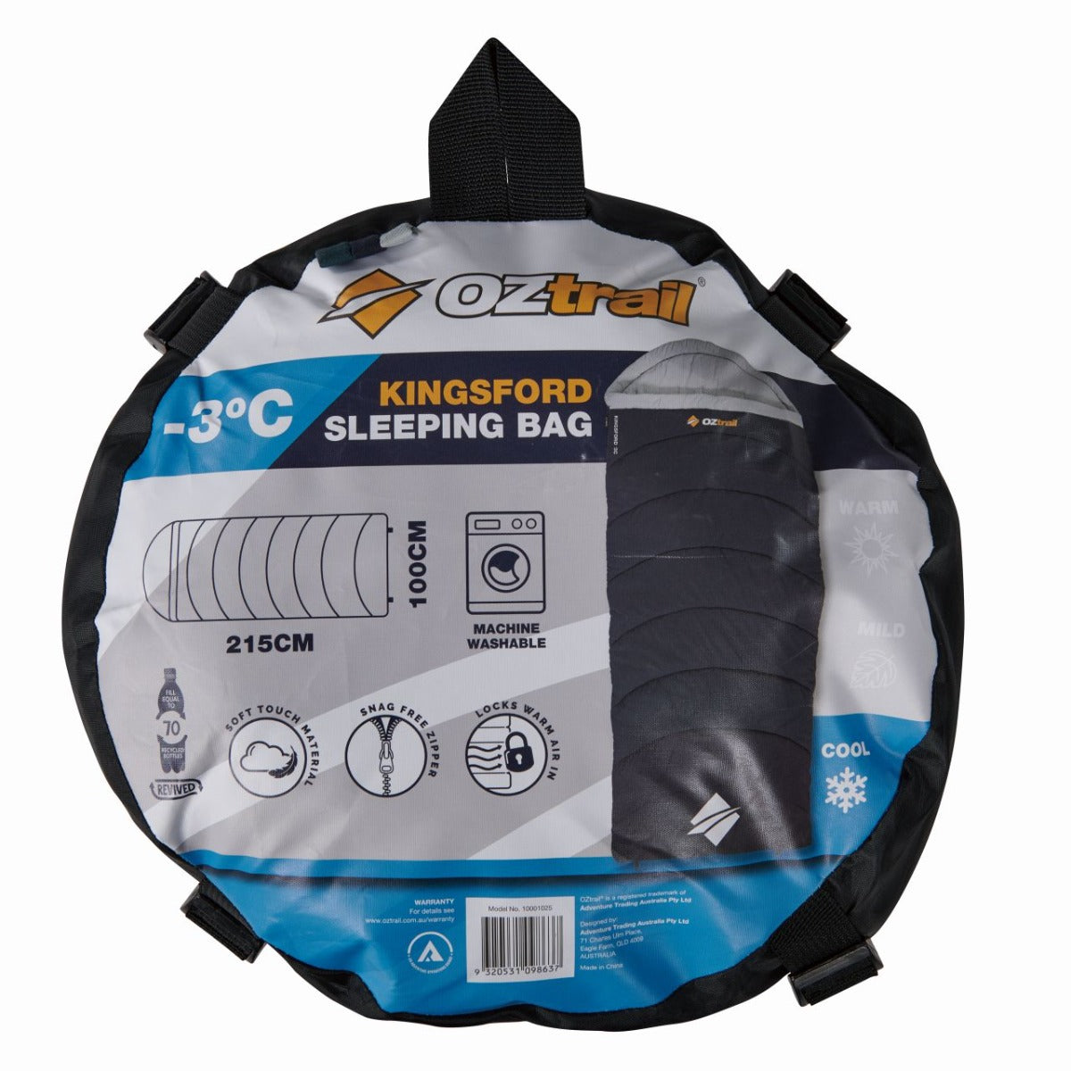 Oztrail - Kingsford Sleeping Bag -3C - Wholesales Supply