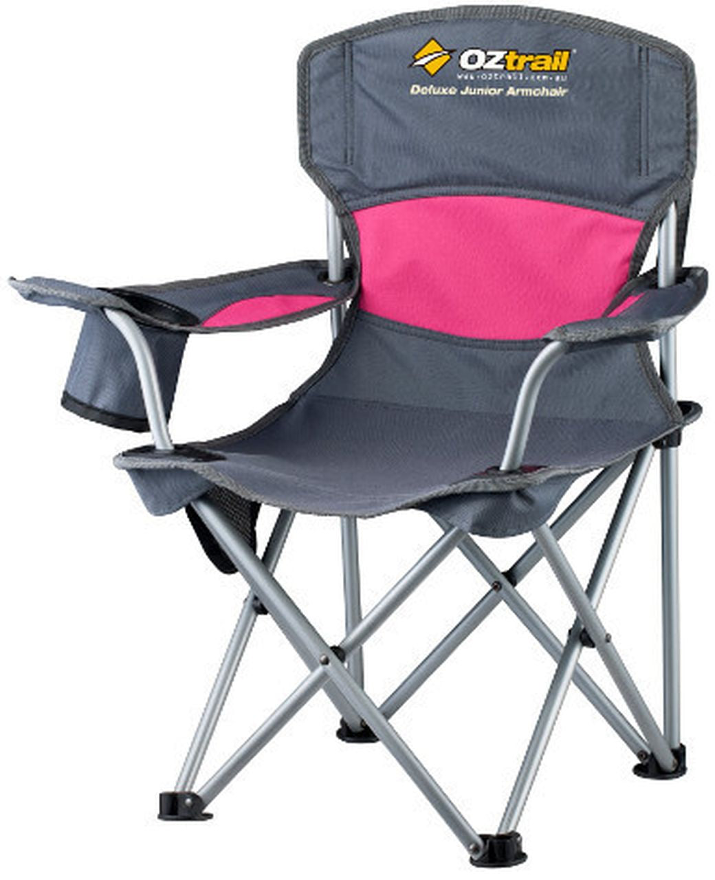 Oztrail - Junior Deluxe Arm Chair - Pink - Wholesales Supply