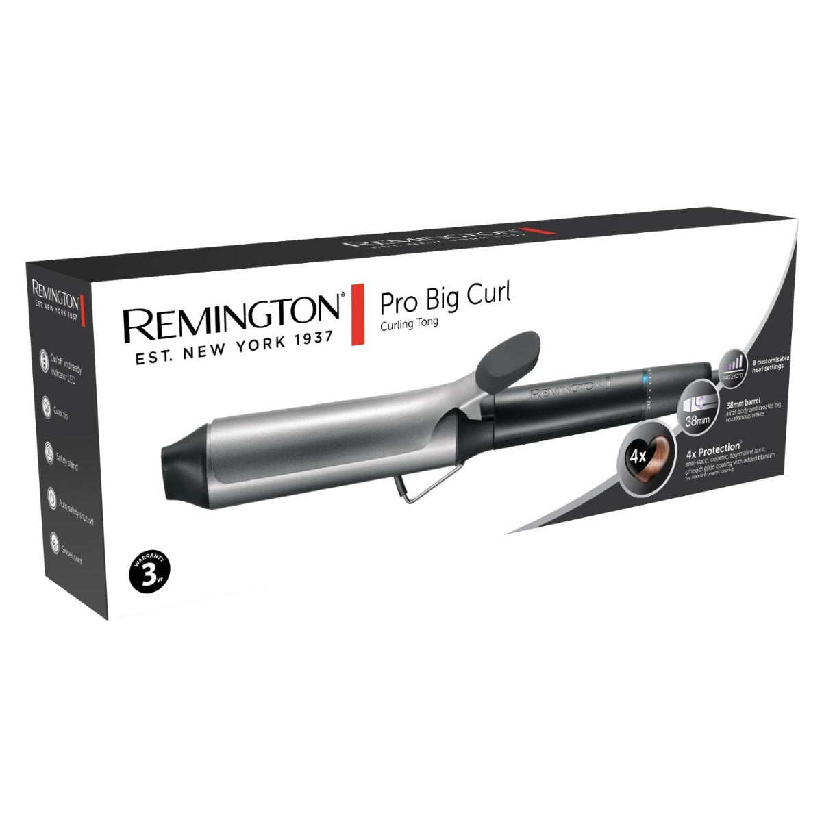 Remington - Pro Big Curl Curling Tong - Wholesales Supply