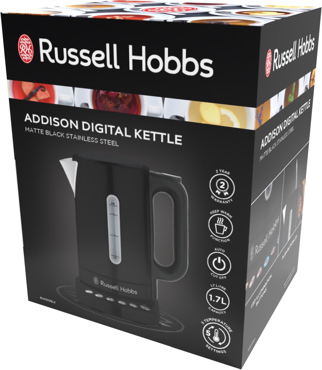 Russell Hobbs - Addison Digital Kettle - Matte Black - Wholesales Supply