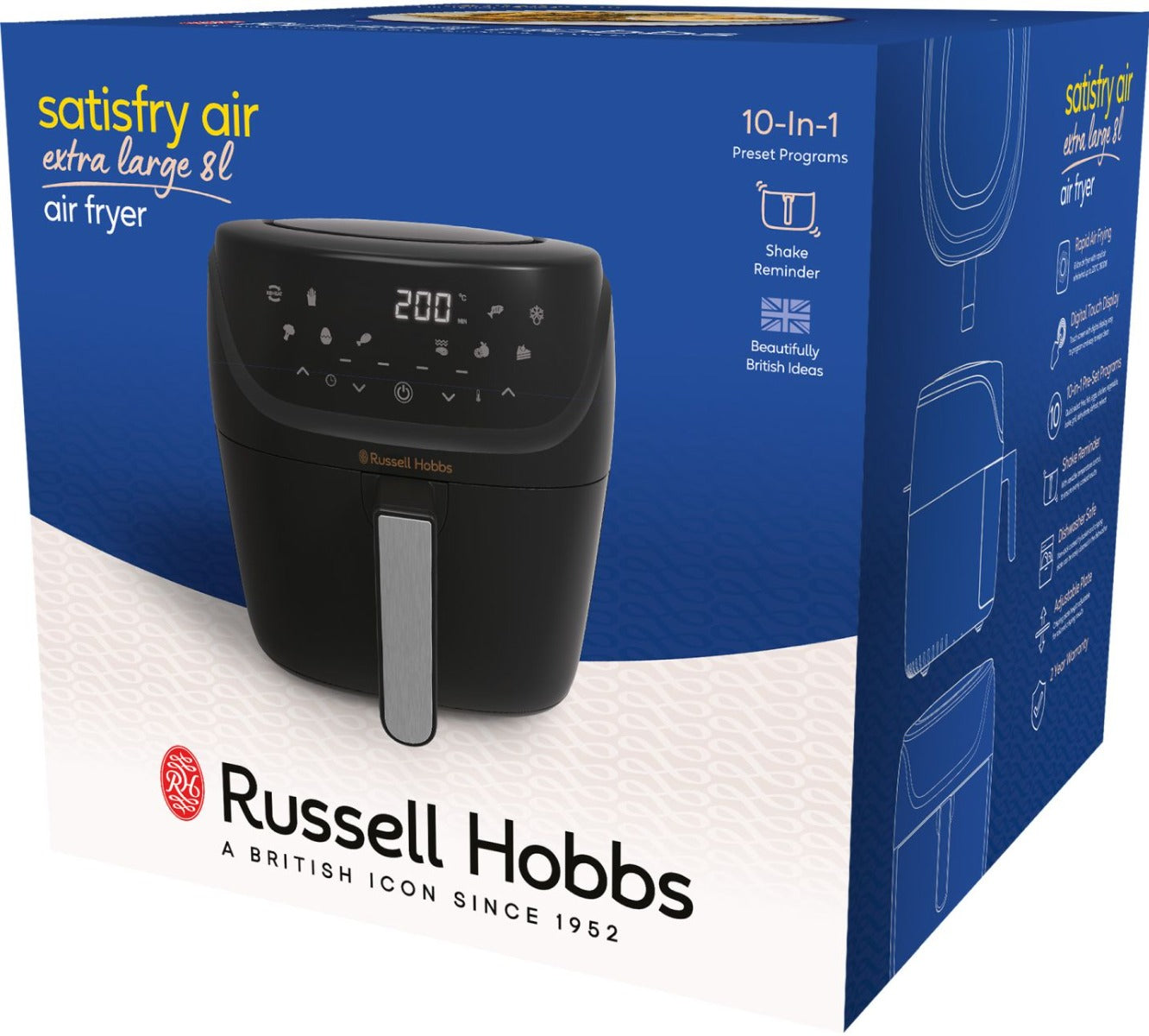 Russell Hobbs - SatisFry 8L Air Fryer - Extra Large - Wholesales Supply