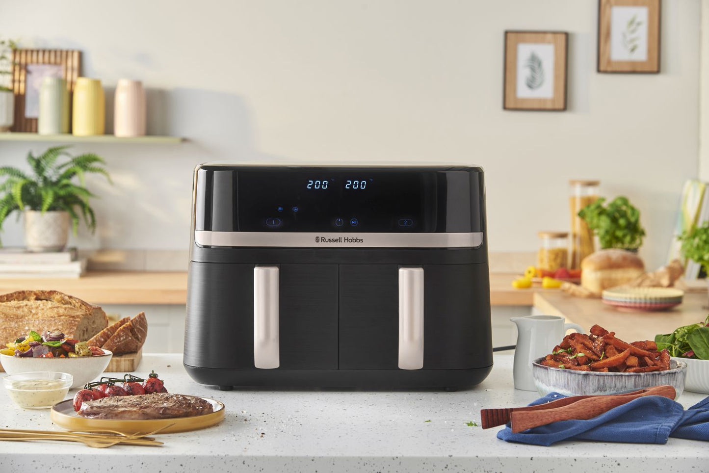 Russell Hobbs - Satisfry Dual Basket Air Fryer - Wholesales Supply