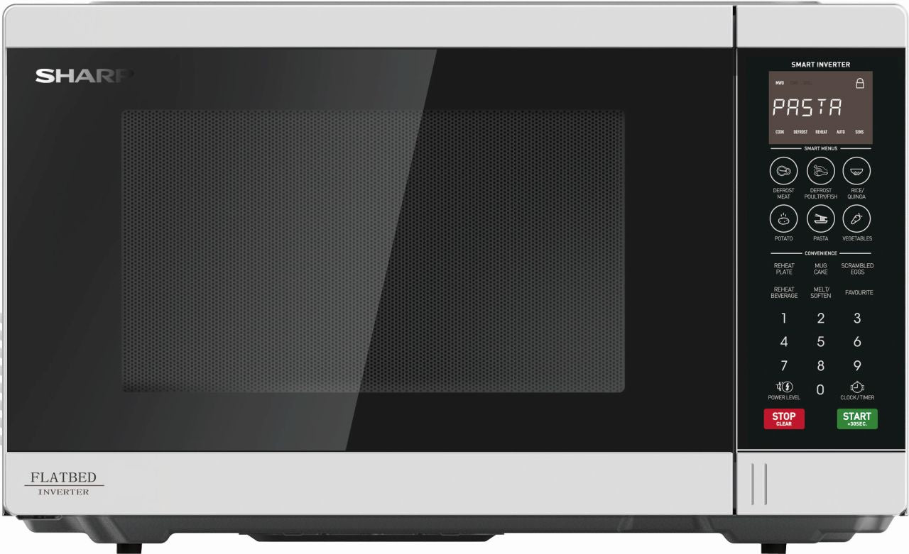 Sharp - 32 Litre Flatbed Inverter Microwave - White - Wholesales Supply