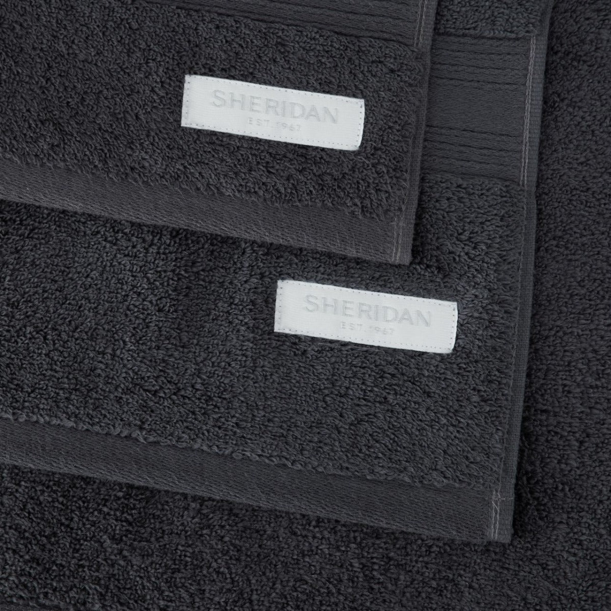 Sheridan - Quick Dry Luxury Towel Set (2 BT, 2 HT, 1BM) - Graphite - Wholesales Supply