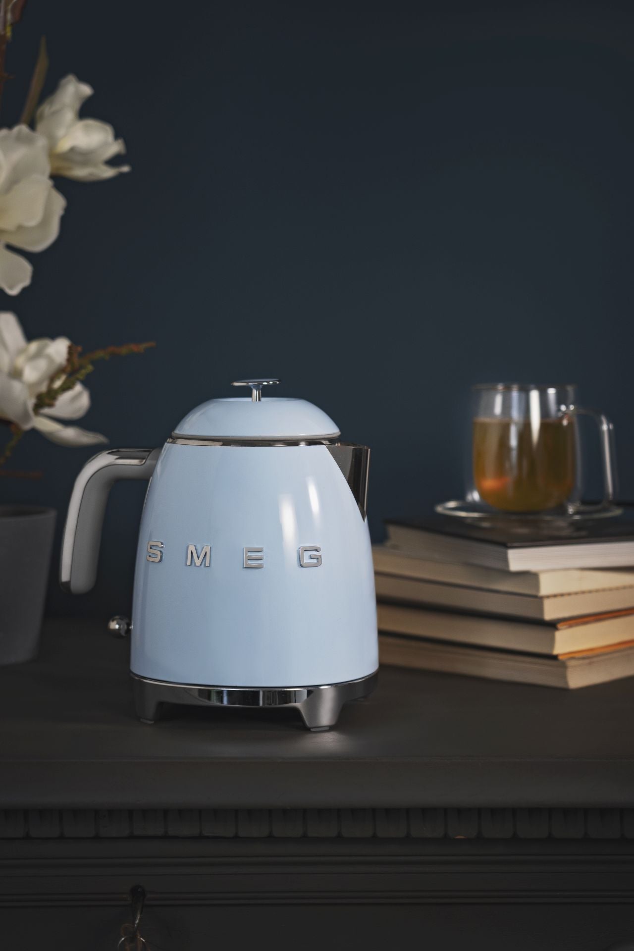 Smeg - 0.8L 50's Style Mini Kettle - Pale Blue - Wholesales Supply