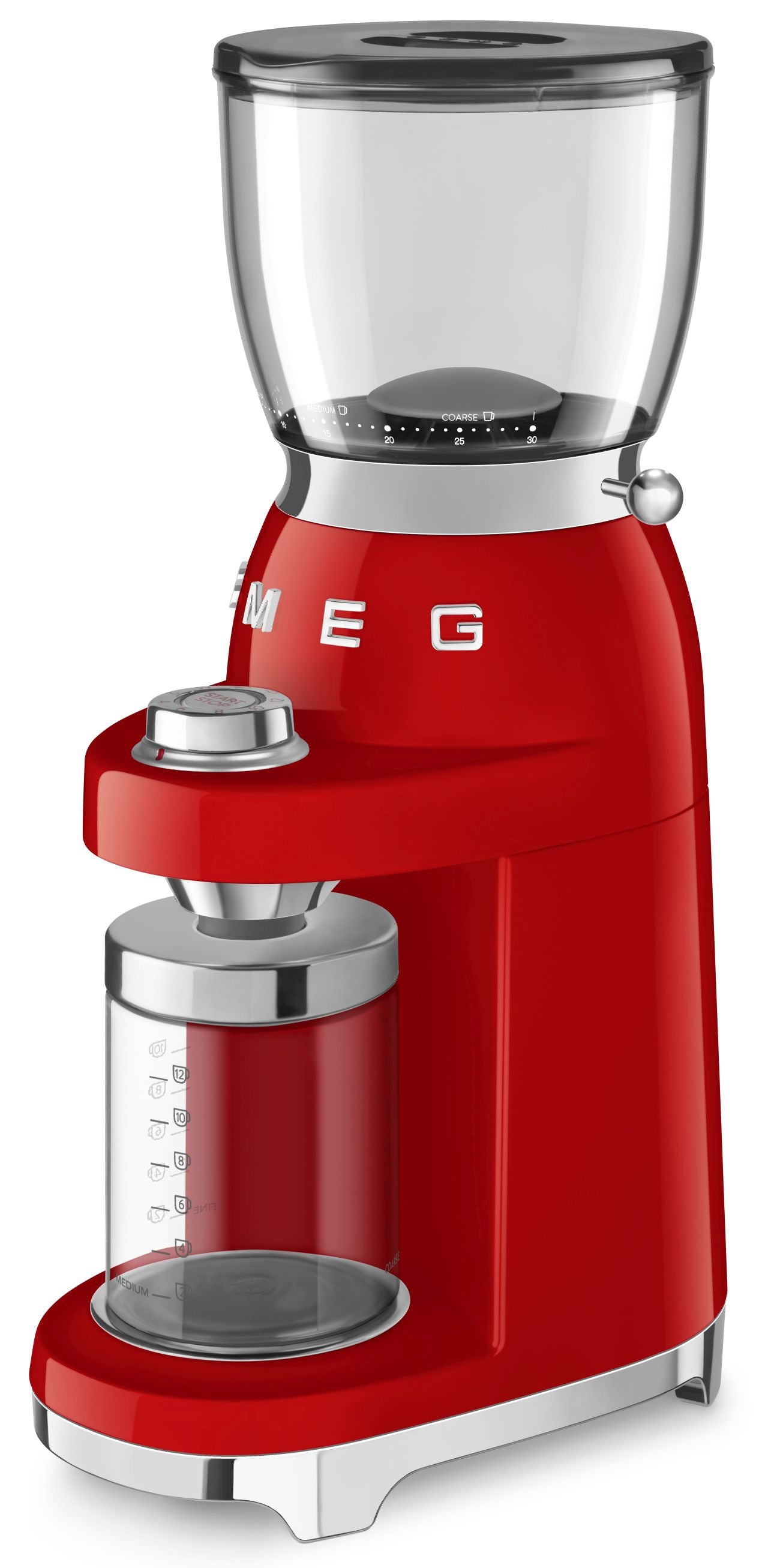 Smeg - 50's Retro Style Coffee Grinder - Red - Wholesales Supply