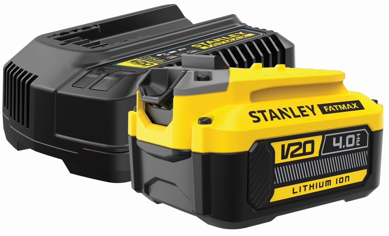 Stanley - FatMax 18V V20 4.0Ah Starter Battery and Charger Kit - Wholesales Supply