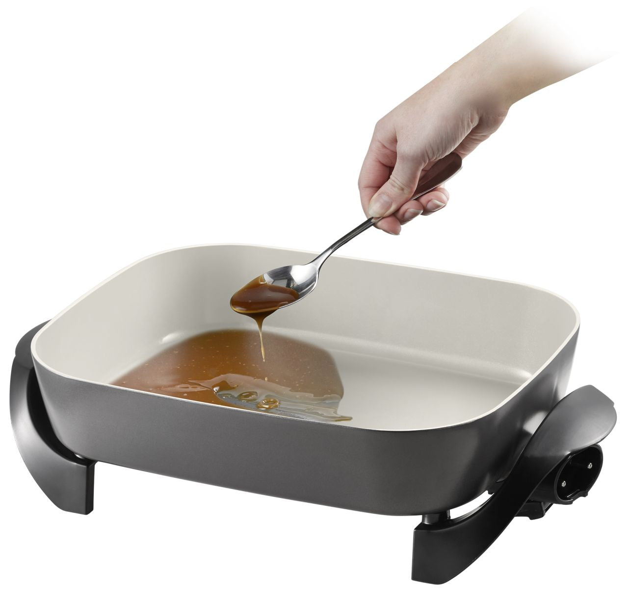 Sunbeam - DuraCeramic Electric Frypan - Black - Wholesales Supply