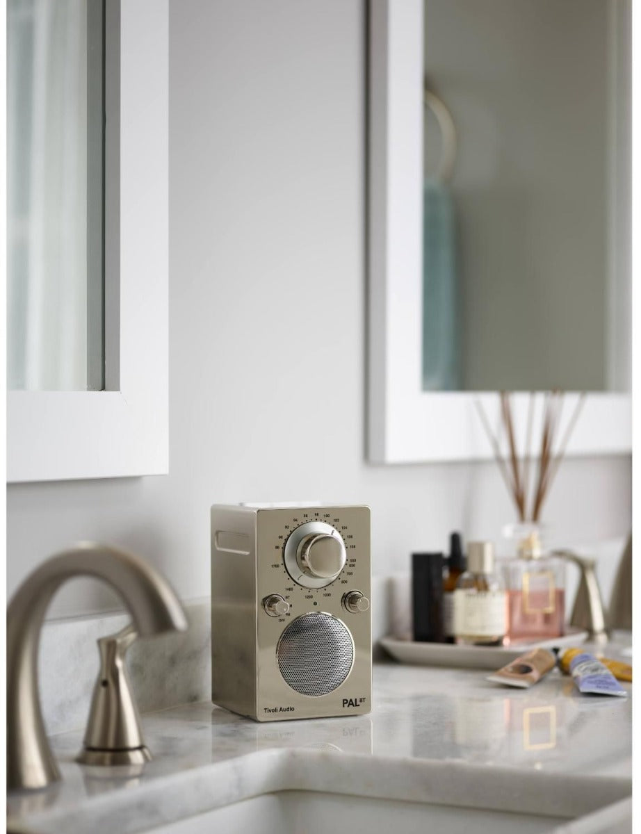 Tivoli - PAL Portable AM/FM Radio & Bluetooth Speaker - Chrome - Wholesales Supply