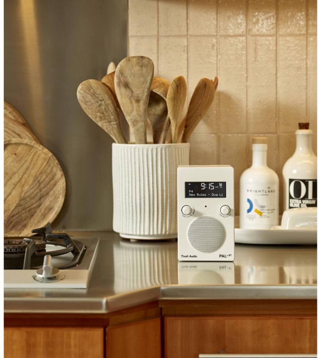 Tivoli - PAL+ Portable AM/FM Radio & Bluetooth Speaker - White - Wholesales Supply