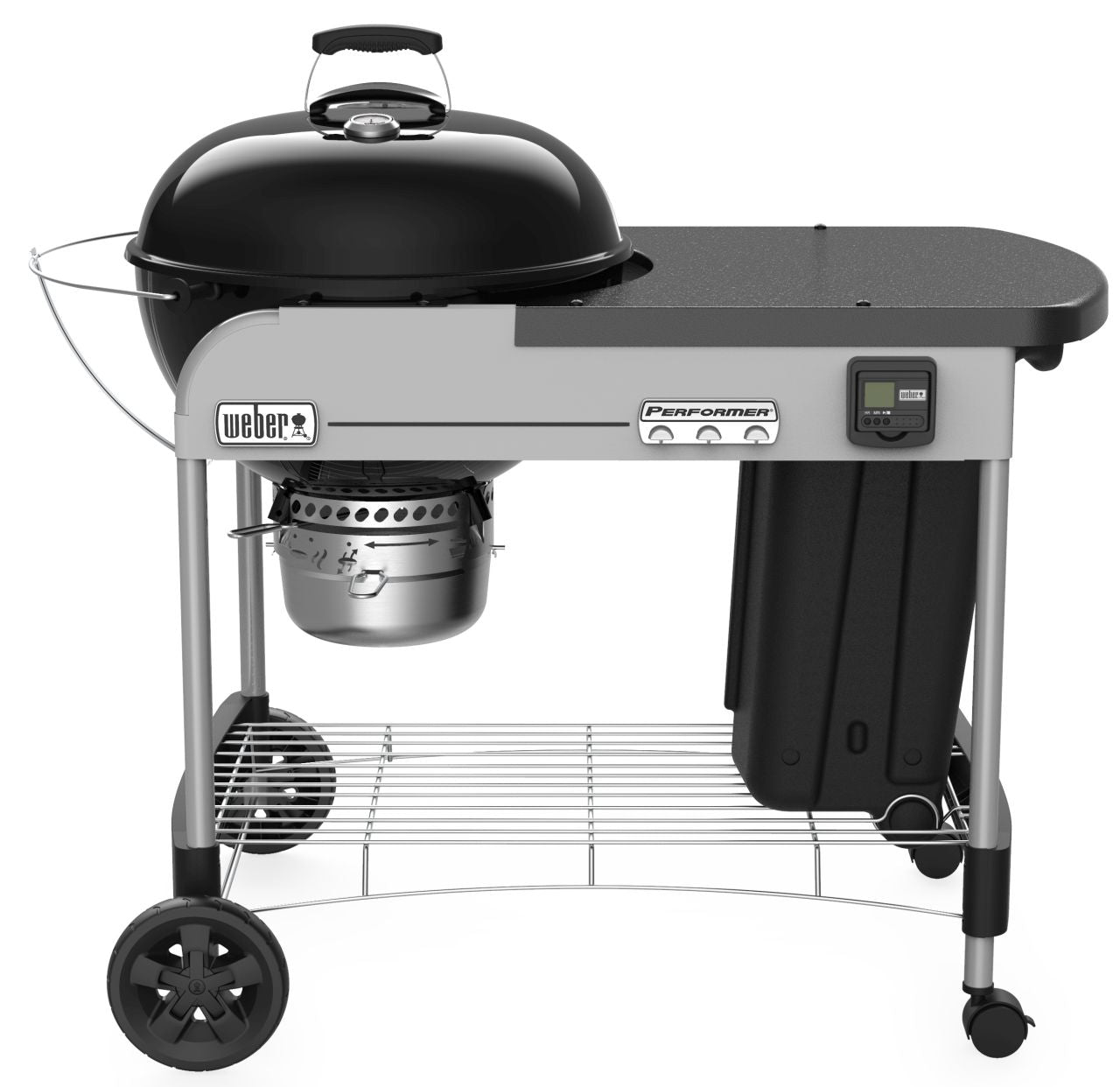 Weber - 57cm Performer Premium Kettle Black with SS GBS - Wholesales Supply