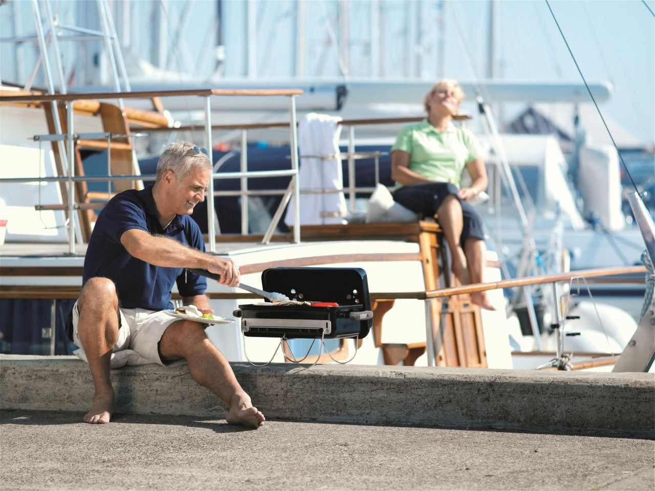 Weber - Go-Anywhere Portable Charcoal BBQ - Black - Wholesales Supply