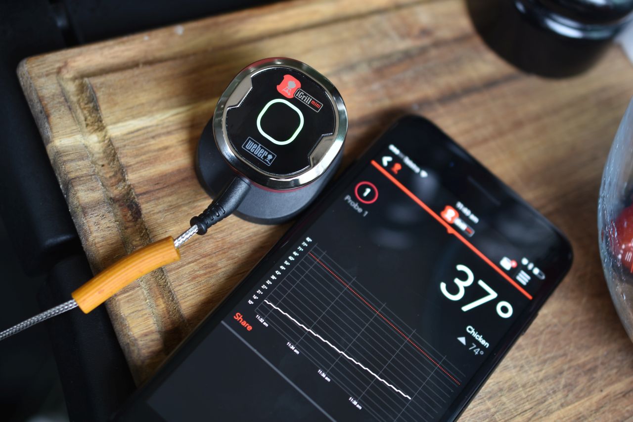 Weber - iGrill Mini Bluetooth Thermometer - Black/Red - Wholesales Supply