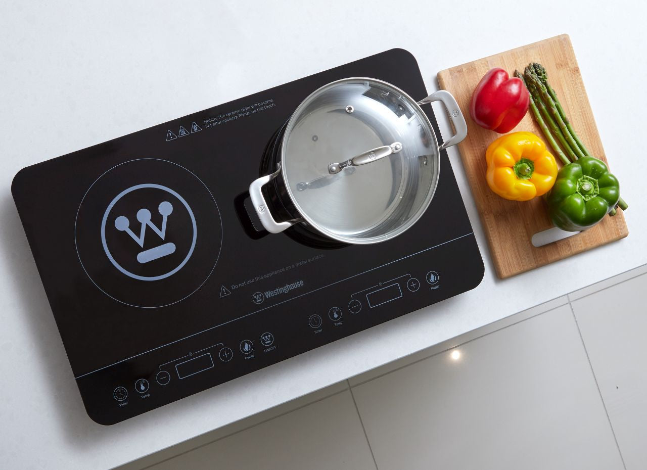 Westinghouse - Twin Induction Cooker - 2400w Black - Wholesales Supply