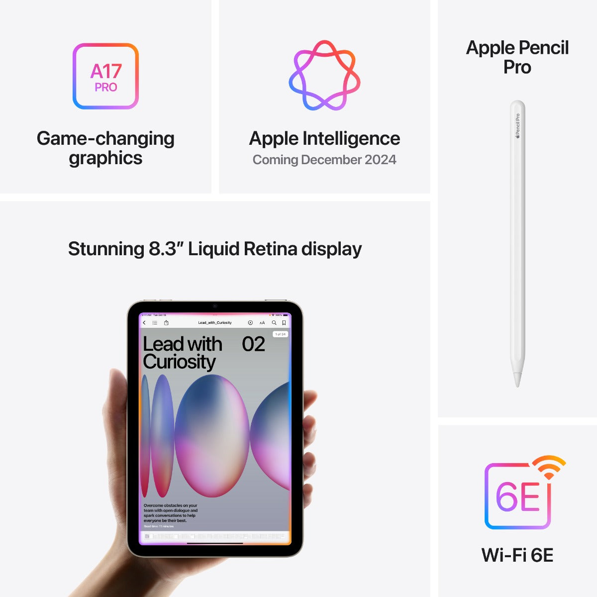Apple - iPad mini (A17 Pro) Wi-Fi 256GB - Starlight