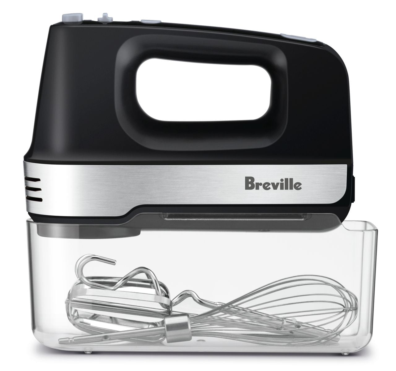Breville - the Mix & Store Turbo Hand Mixer - Matte Black
