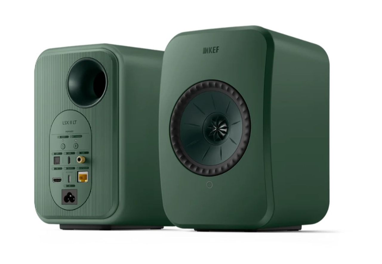 KEF LSX II LT Wireless HiFi Speakers - Sage Green