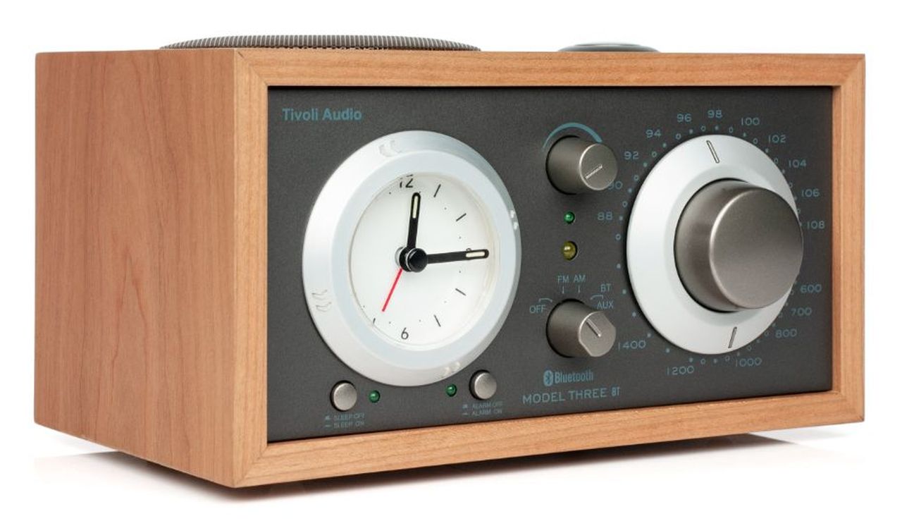 Tivoli Audio - Model Three Bluetooth Radio - Cherry/Metallic Taupe