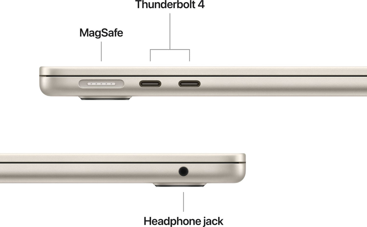 Apple - 13" MacBook Air Starlight: M4 chip w 10-core CPU & 10-core GPU, 16GB,512GB SSD