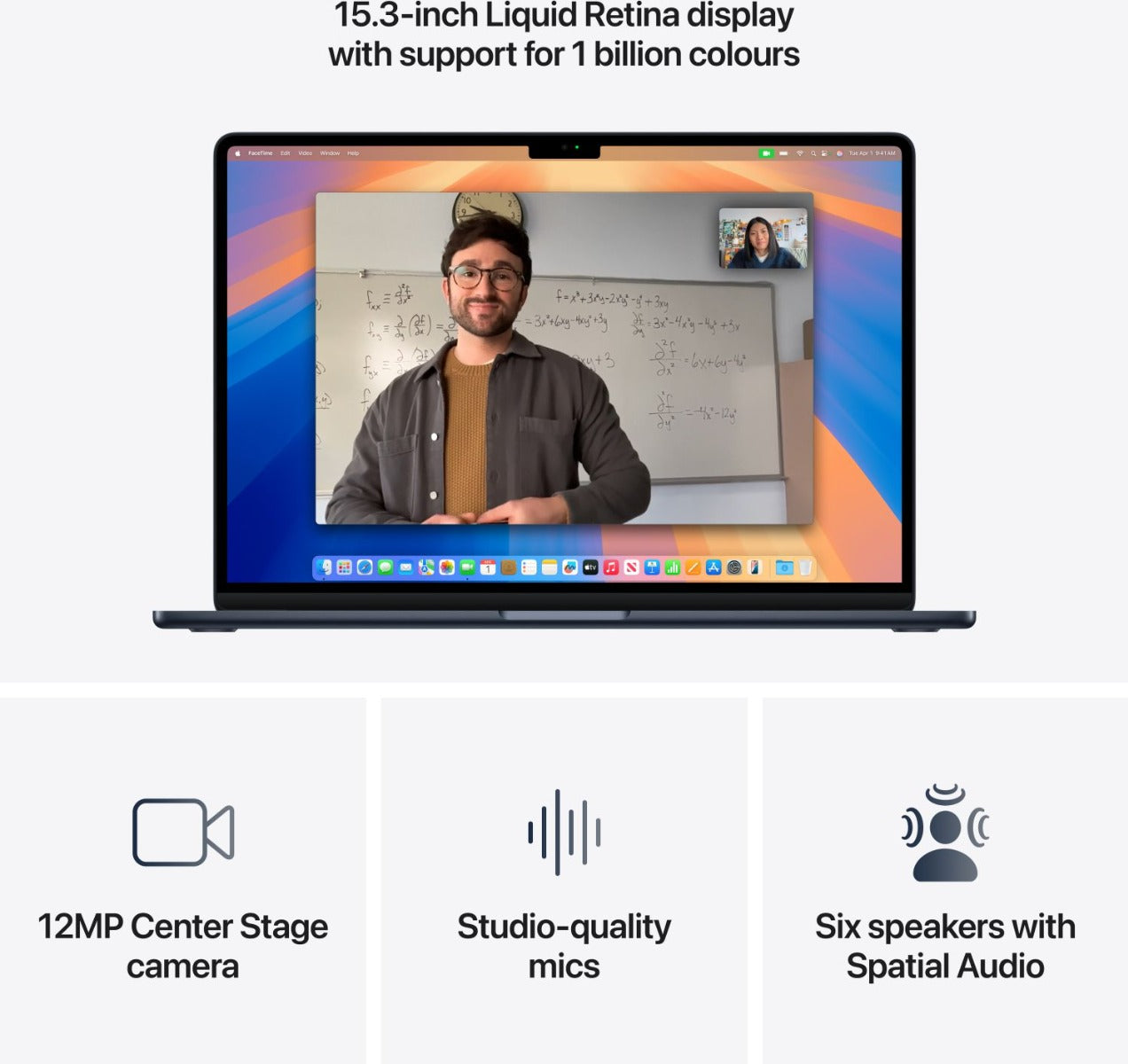 Apple - 15" MacBook Air Midnight: M4 chip w 10-core CPU & 10-core GPU, 16GB, 512GB SSD