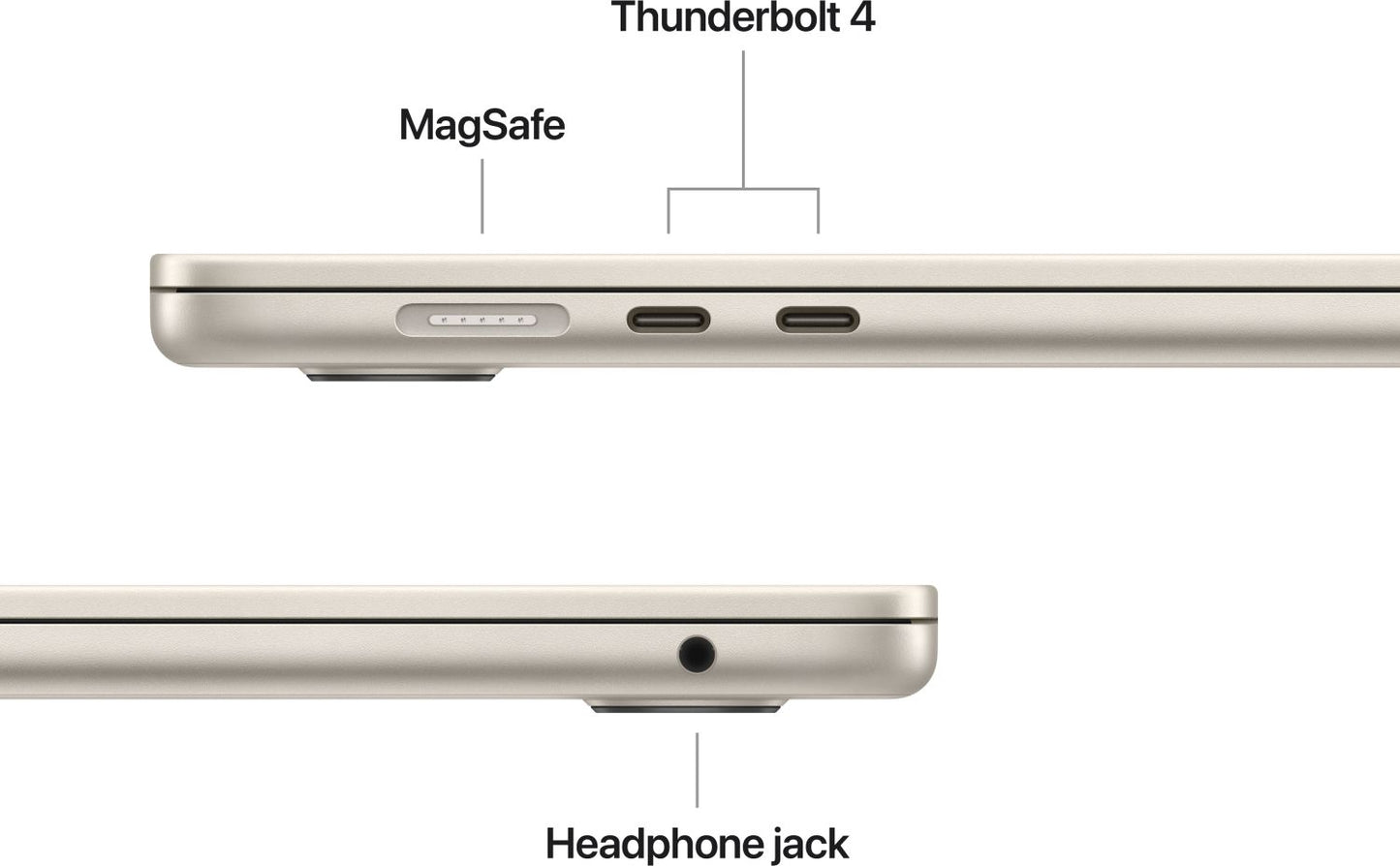 Apple - 15" MacBook Air Starlight: M4 chip w 10-core CPU & 10-core GPU, 16GB, 512GB SSD