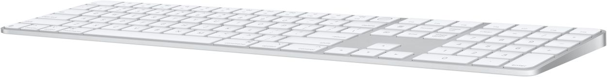 Apple - Magic Keyboard w Touch ID/Numeric Keypad - Mac models w Silicon - US Eng - White Keys